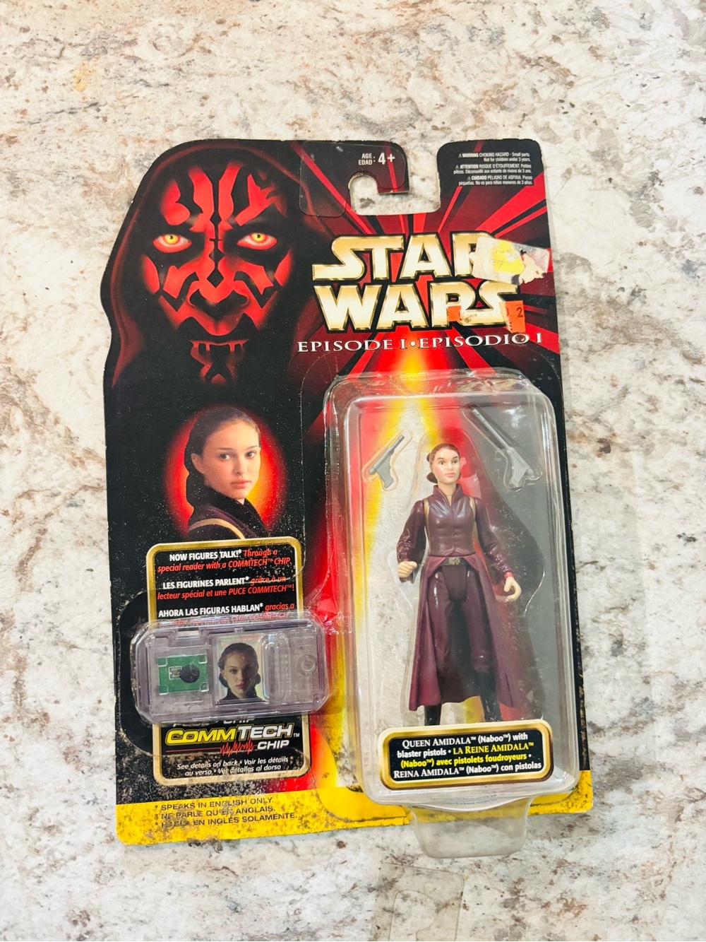 Vintage 1999 Star Wars Episode I Queen Amidala Naboo CommTech Figure Sealed